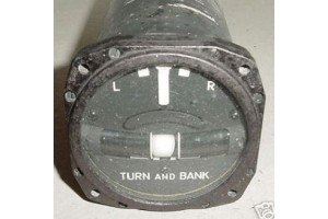 28W2-A2A,, R.C. Allen 28VDC Aircraft Turn & Bank Indicator