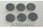 Lot of 6 Aircraft Cockpit Instrument Panel Circuit Breaker Hole Covers / Plugs