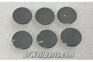 Lot of 6 Aircraft Cockpit Instrument Panel Circuit Breaker Hole Covers / Plugs