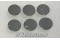 Lot of 6 Aircraft Cockpit Instrument Panel Circuit Breaker Hole Covers / Plugs