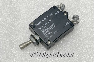 W31-X2M1G-15, 112-215-101, Beech Baron B-58 Toggle Circuit Breaker