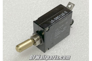36-380132-5, W31-X1005-15, Beechcraft 15A Circuit Breaker Switch