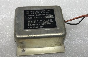 C593003-0101, 0353-28V, Cessna Aircraft EM-233 Over Voltage Relay