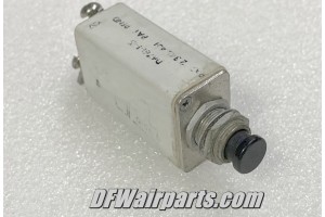 D6761-1-15, 6761-1-15, Klixon 15A Aircraft Circuit Breaker