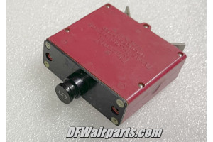 6752-12-5, MS24571-5, Klixon Hi Temp 5A Aircraft Circuit Breaker