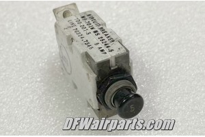 MS25244-5, MP-701H, Mechanical Products 5A Aircraft Circuit Breaker