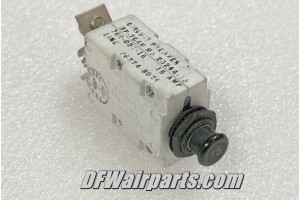 MS25244-15, MP-704H, 15A Mechanical Products Aircraft Circuit Breaker