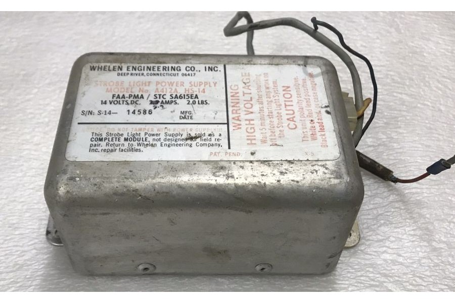 A412A HS14,, Whelen 14V Aircraft Strobe Light Power Supply 21744