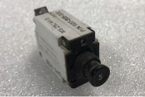 MS25244-5, 507-205-101, Wood Electric 15A Aircraft Circuit Breaker