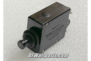 S1232-507, 449-507-102, 7A Wood Electric Aircraft Circuit Breaker