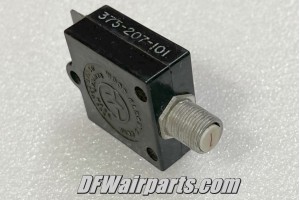 375-207-101, 5925-00-883-0091, 7A Wood Electric Aircraft Circuit Breaker