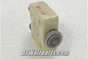454-702, MP1600P-10, 10A Piper Aircraft Circuit Breaker