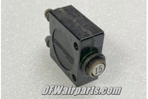 S-1360-15L, 435-215-105, Cessna Aircraft 15A Circuit Breaker