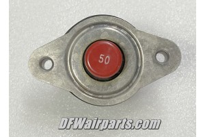 PDLM-50, MS39065-2, Nos Klixon PDLM series 50A Aircraft Circuit Breaker