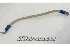 Aircraft 6 AWG Relay Connecting Power Jumper Cable, 10" long