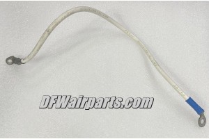Aircraft 6 AWG Relay Connecting Power Jumper Cable, 18" long