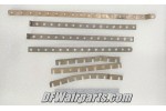 Lot of 7 Copper Aircraft Circuit Breaker Bus Bar Connector Strips