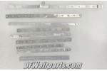 Lot of 8 Aluminum Aircraft Circuit Breaker Bus Bar Connector Strips