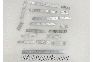 Lot of 17 Aluminum Aircraft Circuit Breaker Bus Bar Connector Strips