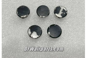 Lot of 5 Aircraft Cockpit Instrument Panel Circuit Breaker Hole Covers / Plugs