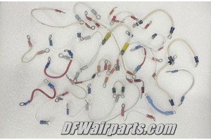 Lot of 30+ Aircraft 16 to 22 AWG Power Connecting Jumper Wires