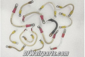 Lot of 14 Aircraft 8 to 12 AWG Power Connecting Jumper Wires