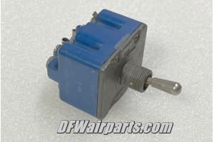 MS24525-26, 4TL1-8, Two Position Aircraft Toggle Momentary Switch