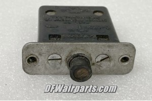 D-6751-1-10, D6751-1-10, 10A Vintage Klixon Aircraft Circuit Breaker