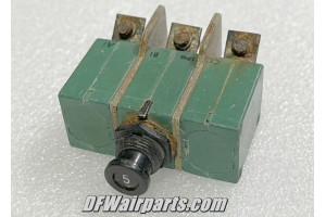 6TC14-5, 30-052-5, Three Phase Klixon 5A Aircraft Circuit Breaker