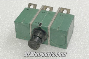 6TC2-2, MS14154-2, Three Phase Klixon 2A Aircraft Circuit Breaker