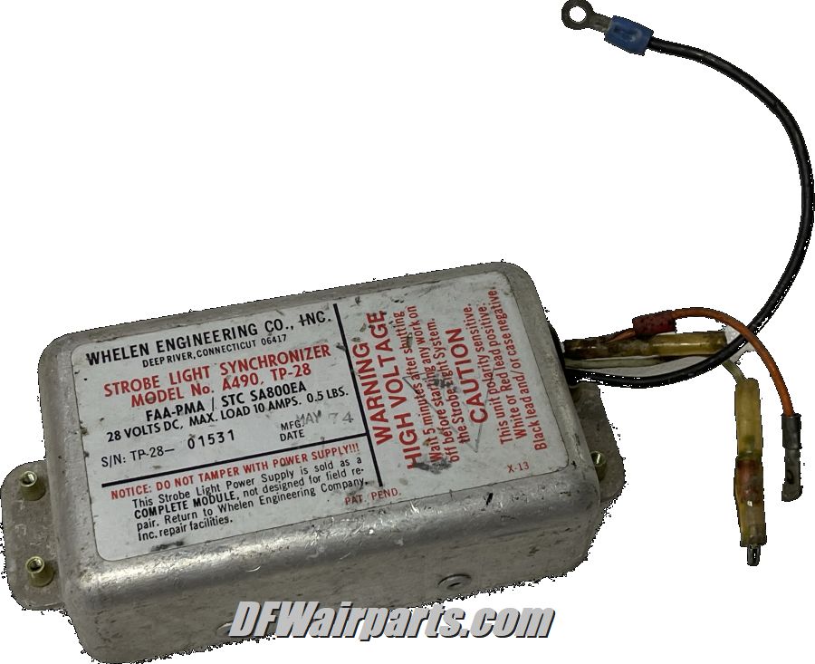 A490, TP28, Whelen 28V Aircraft Strobe Light Power Supply 22088