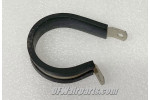 MS21919DG25, AN742D27C, Aircraft Loop Type Cushioned Aluminum Support Adel Clamp / Lot of 5
