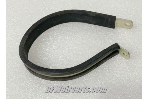 AN742-46C, MS21919G44, Aircraft Loop Type Cushioned Steel Support Clamp / Lot of 5