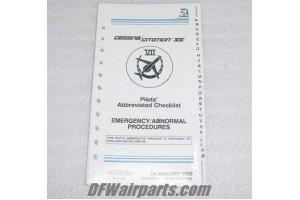 65C7CL04EAP, 65C7CL04-EAP, Citation VII Emergency Checklist