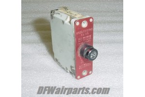 BAC-C18J-20, BACC18J-20A, 20A Aircraft Circuit Breaker