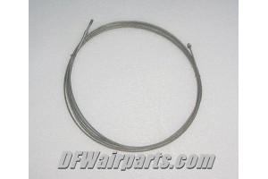 Cessna Aircraft Control Cable, 21' 8" long with MS21260-S4L end