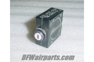 S1360-8L, 435-208-105, 8A Cessna Aircraft Circuit Breaker