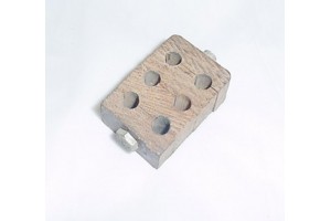 Aircraft Control Cable Phenolic Block Guide, 1 3/4"X1 1/4"X3/4"