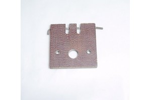 Aircraft Control Cable Phenolic Block Guide, 1 1/2"X1 1/2"X3/16"