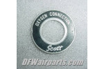 Scott Aircraft Oxygen Connection Cockpit Placard