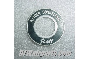 Scott Aircraft Oxygen Connection Cockpit Placard