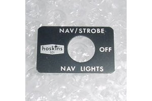 Aircraft Strobe Light Cockpit Switch Placard