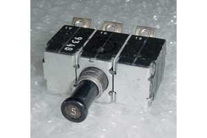 MS14154-5L, 4330-007-5, Three Phase 5A Aircraft Circuit Breaker