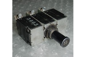 MS14154-15L, 4330-007-15, 15A Three Phase Aircraft Circuit Breaker