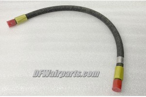 491-6, MS24590 1120-6, A13815  New #6 Stratoflex 111 Aircraft Hose Assembly / 21" long