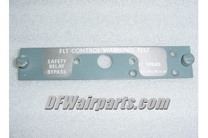69-31331-2, 6931331-2, Boeing 727 Flight Control Test Panel Face
