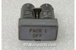 McDonnell Douglas DC-10 Flight Engineer Panel “Pack 1 Off” Annunciator Light