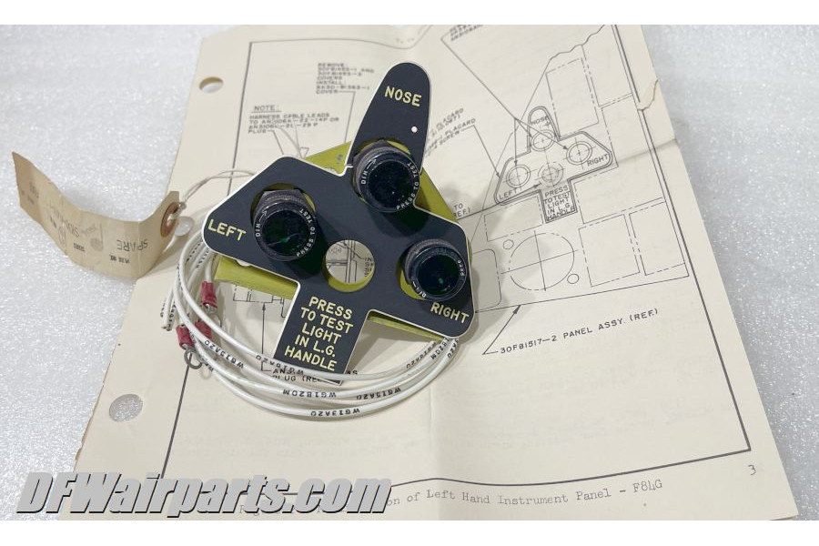 U.S.A.F. Korean War Era F84 Thunderjet Warbird Landing Gear Position