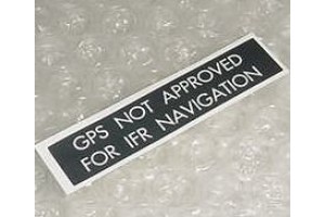 057-05628-0000, KLN-90B / KLN-94, King GPS Disclaimer Decal