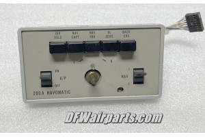 Cessna Aircraft / ARC Avionics 200A Navomatic Autopilot Controller Face